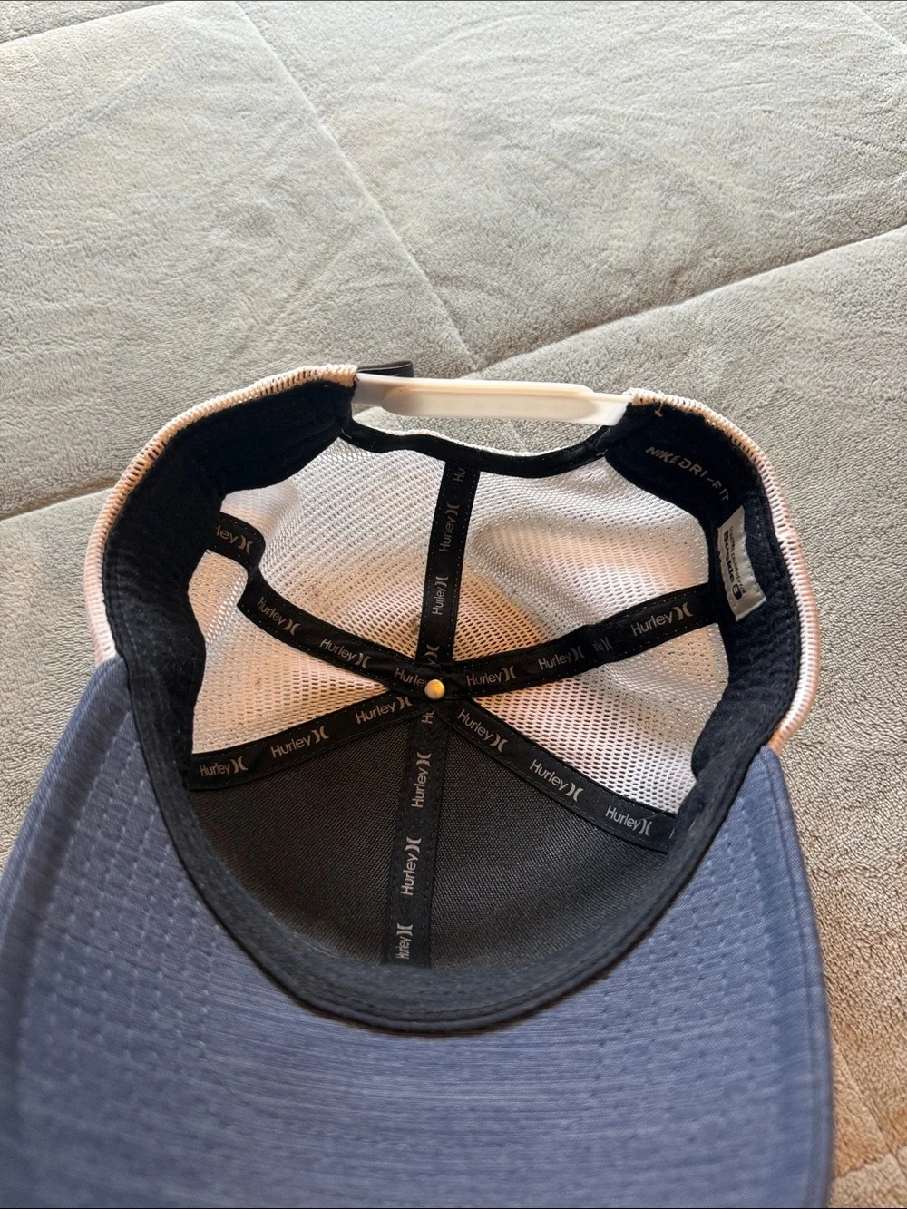 Hurley Men’s Gray Front with White Mesh Trucker Hat